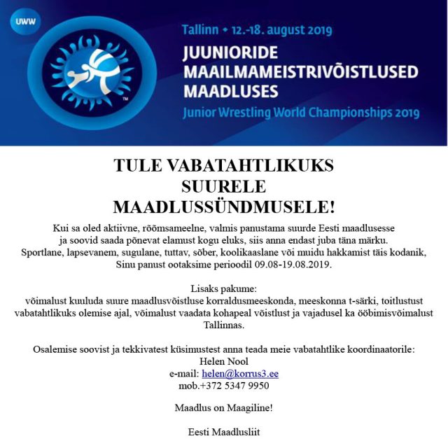 Juunioride maailmameistrivõistlussed maadluses